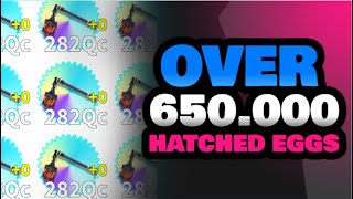 WE HATCHED OVER 650K EGGS AND WINNER ANNOUNCEMENT WEAPON FIGHTING SIMULATOR ROBLOX PAPTAB