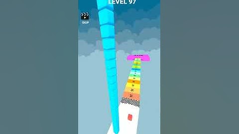 Cube stacker surfer 3d Epic android and iOS gameplay level 97