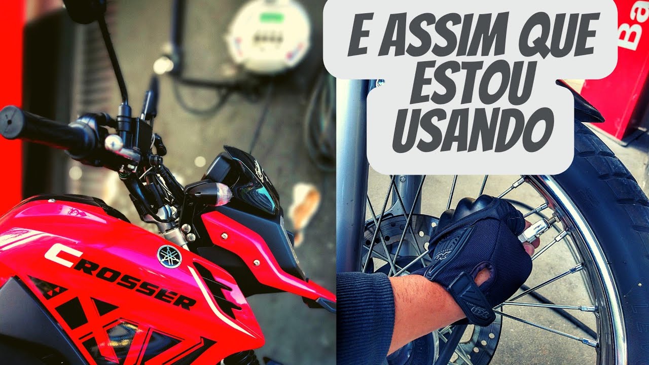 E com essa calibragem que uso no pneus da crosser pra rodar nos ...