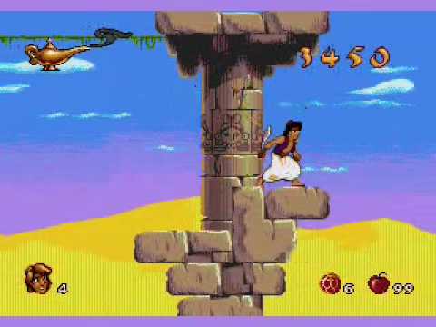 Aladdin 1993 Level 2 The Desert - YouTube