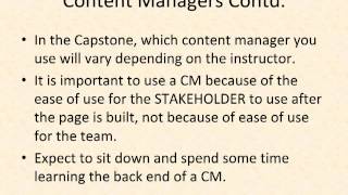 Introduction to the Informatics Capstone