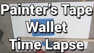 Time Lapse!: Wallet made from Painters tape @swaggyityswoop