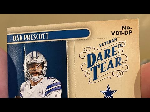 2022 Dare To Tear Panini Legacy Case Hit Dak Prescott Trading Card Ripped 