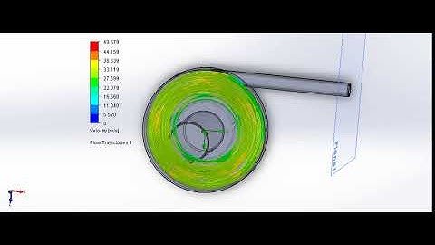 Flow simulation in centrifugal pump in Solidworks