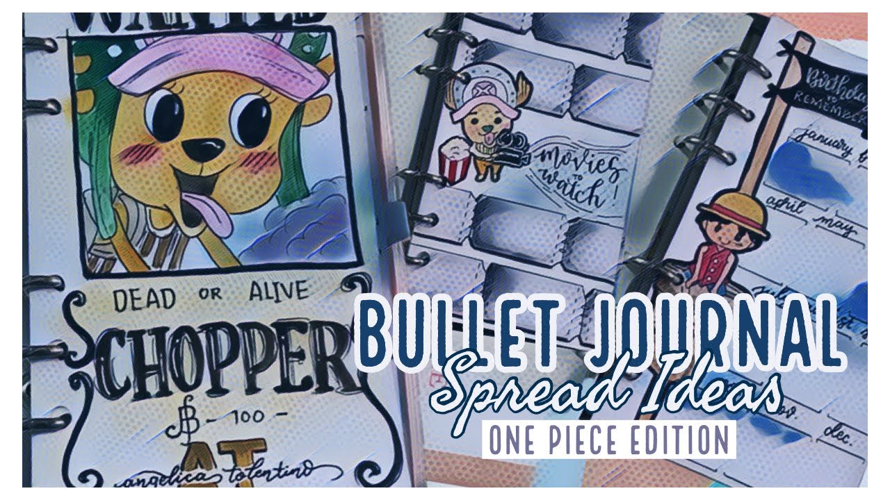 MINI HANDRAWN PLANNER no.20 | ONE PIECE EDITION | BUJO SPREAD IDEAS