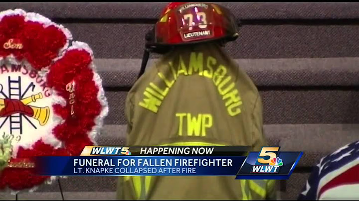 Community, firefighters say goodbye to fallen friend