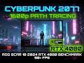 Cyberpunk 2077 RTX 4080 laptop 2k ray tracing overdrive max settings benchmark