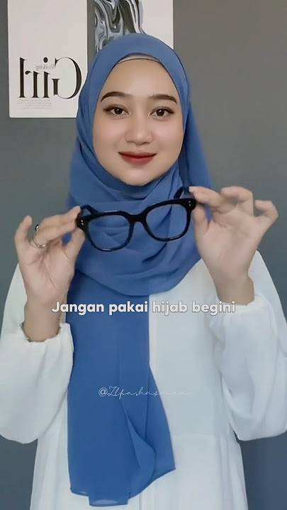 Tutorial pashmina pakai kacamata - @zlfahusna