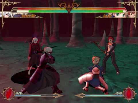 CRUCIS FATAL/FAKE - Saber Alter/Dark Sakura vs. (HARD AI) Saber/Shirô