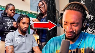 Teacher Allows Female Students To Unbraid His Hair....and Instantly REGRETS IT!