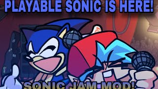 PLAYABLE SONIC! | Sonic jam mod