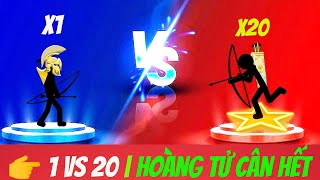 stick war legagy | mini game - 👉 Hoàng Tử Tộc Cung SOLO 1vs20 – Quá Bá Đạo screenshot 5