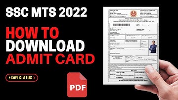 SSC MTS 2022 Exam Status and Admit Card | SSC MTS exam status check