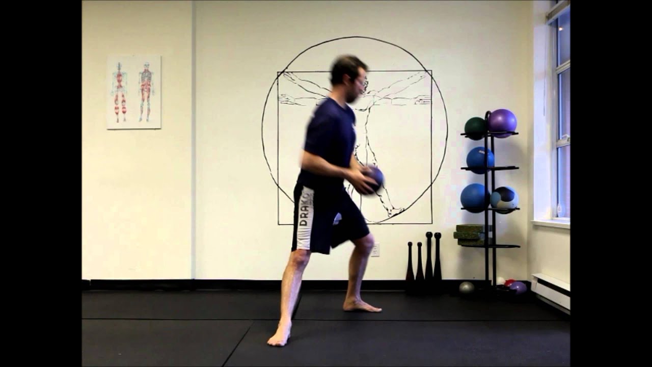 Medicine Ball Drop Step Lunge Reach and Press YouTube