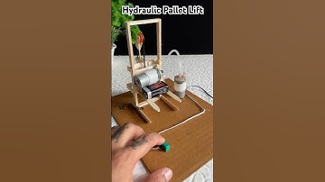 Hydraulic Pallet Lift with Dc motor Pump | #youtubeshorts #dcmotor  #tech #shorts #hydraulicproject