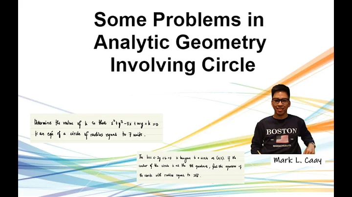 Solving Some Problems in Analytic Geometry Involving Circles