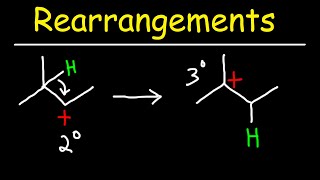 SN1 Carbocation Rearrangements - Hydride Shift & Methyl Shift