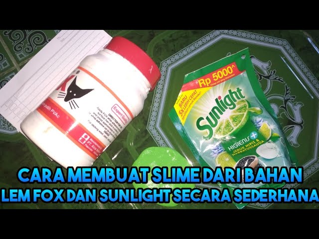 Cara membuat slime dengan lem fox tanpa borax