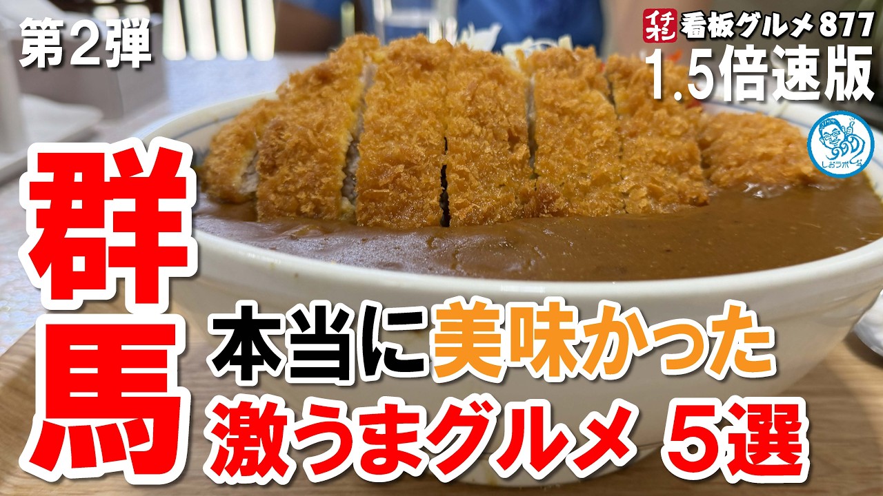 【1.5倍速】群馬グルメ 本当に美味しかったごはん５選 第2弾 パスタ/ラーメン/カツカレー/ハンバーグ イチオシ看板グルメ877 #飲食店応援 1985