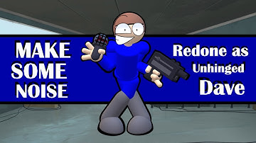 Animation VS FNF: Make Some Noise Reskinned as Unhinged Dave [RESKIN]