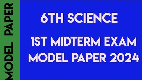 6th science first midterm exam question paper 2024 | 6th std 1st midterm exam question paper 2024