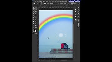 Add a Rainbow in Photoshop #shorts #photoshoptutorial #tutorial #graphicdesign