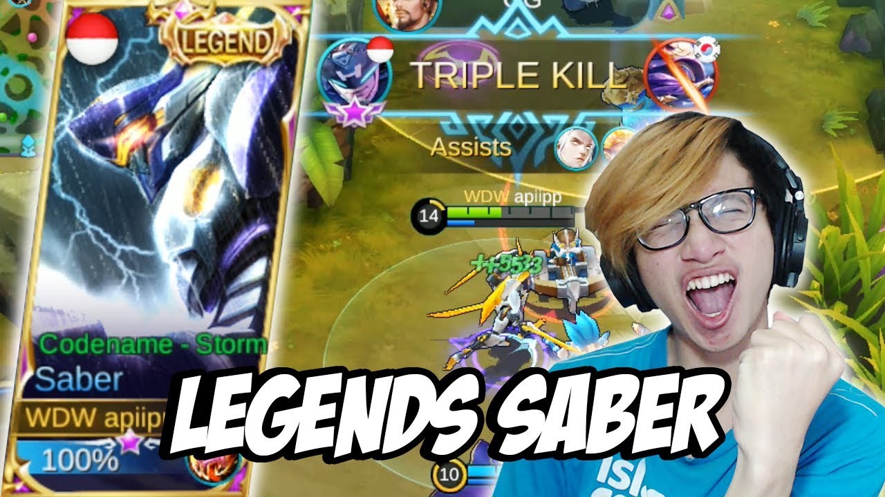 SKIN LEGENDS SABER AKHIR NYA PUNYA MOBILE LEGENDS INDONESIA