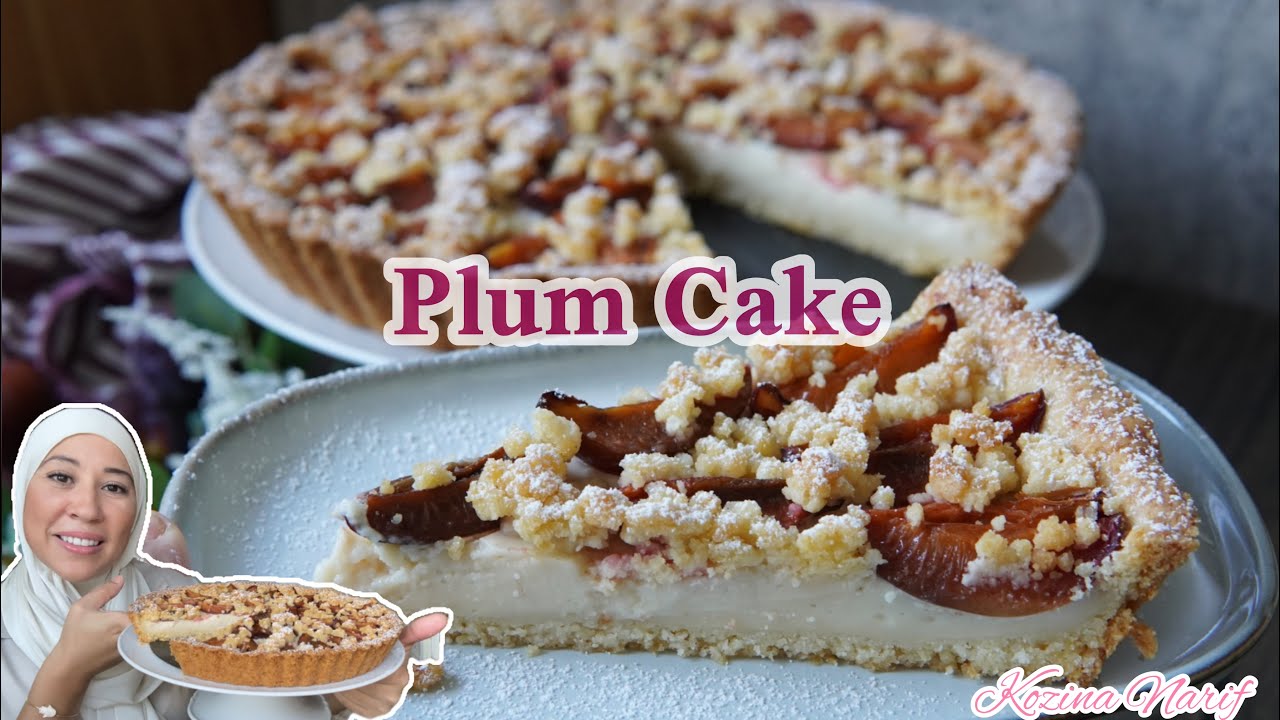 #easyrecipe Plum Cake/ أسهل و أروع كيكة البرقوق الألمانية/ Kika n Ba9o9