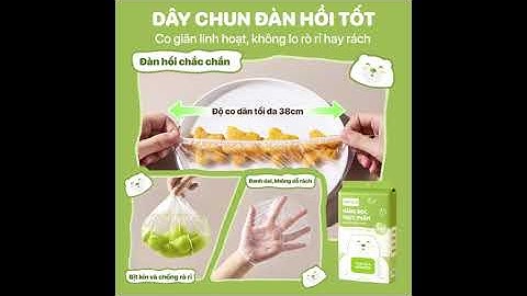 Túi màng bọc thực phẩm chất liệu PE treo tường dạng rút TopGia, tiện lợi, có chun co dãn siêu dai