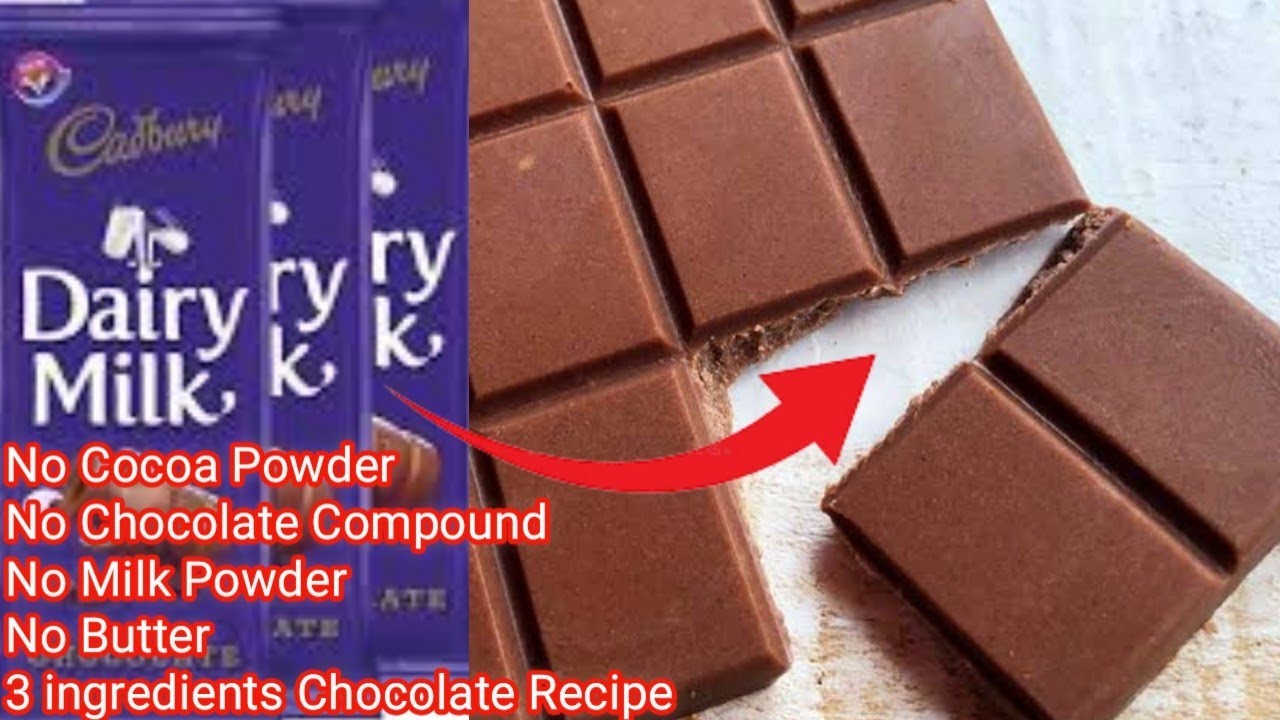 Dairy milk Dairy Milk Chocolate Recipe 3 Ingredients Homemade