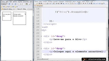 Universidade XTI - jQuery - Aula 38 - Exemplo jQueryUI - Drag and Drop Arrastar e Soltar