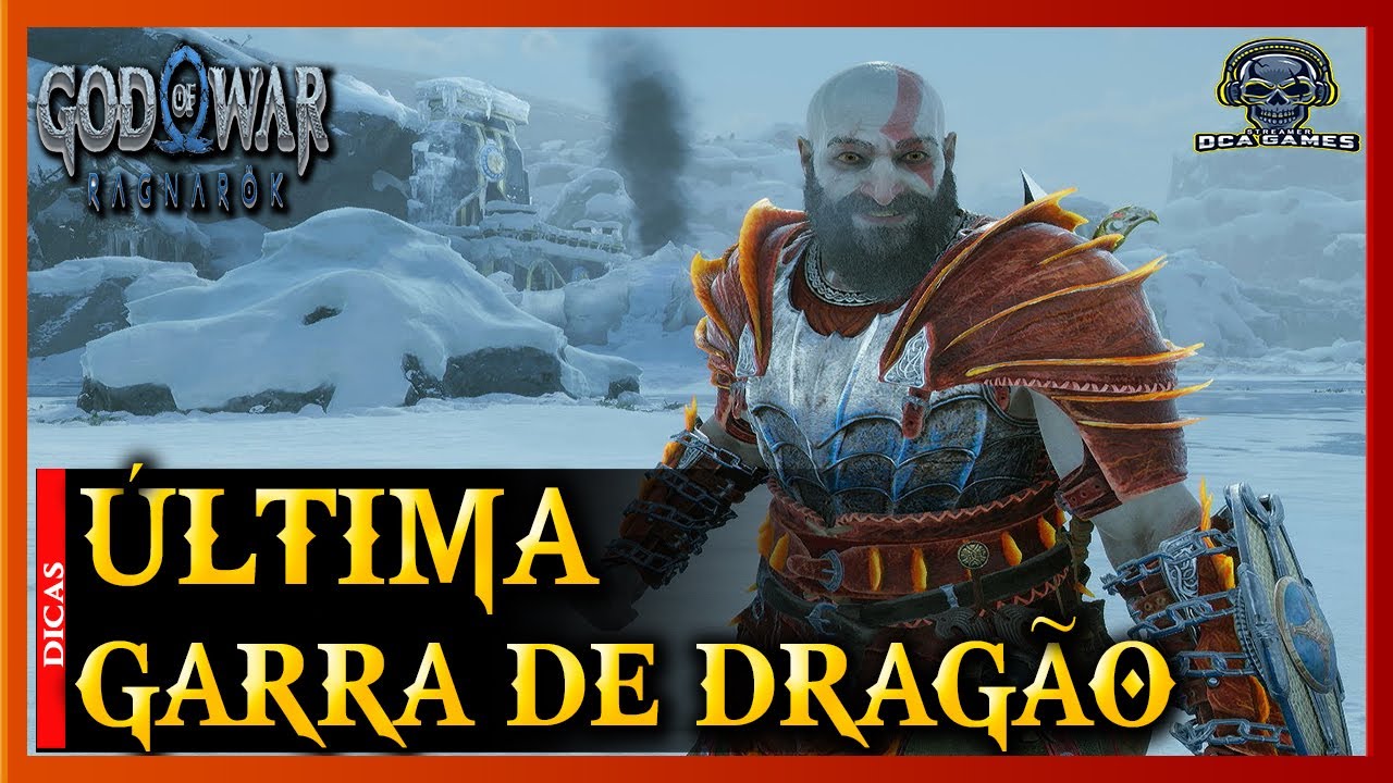 Troféu Espécies Invasoras e Matador de Dragões God of War Ragnarok Caçadas