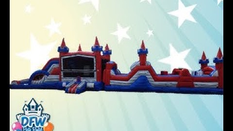63 Ft Castle Combo with Obstacle Course