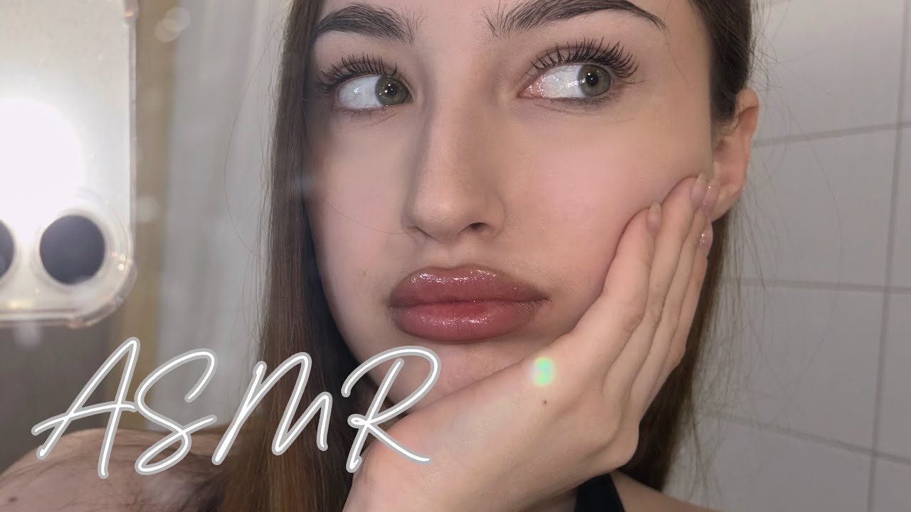 АСМР | наношу помады и блески | звуки рта, губ, таппинг | ЧАСТЬ 1