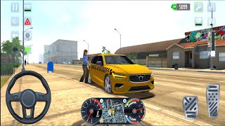 TAXI DRIVER SIMULATOR City Driving With Volvo Taxi CAR New Mode Taxi Sim 2022 Gameplay Android & IOS screenshot 5