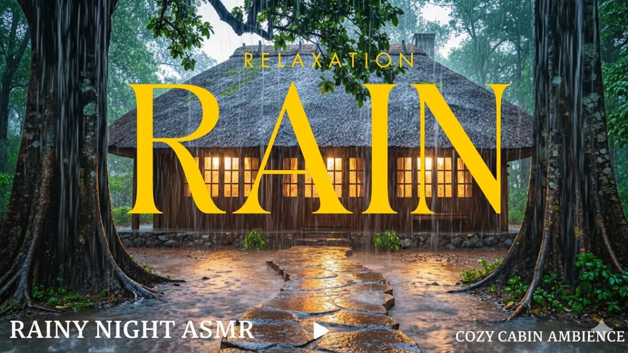 Afternoon rain in the forest makes it easy to fall asleep quickly #relaxation #insomia  #sleepmusic