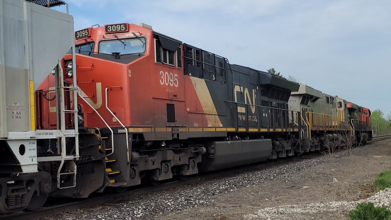 (New Ex-CitiRail) CN U714 (Ethanol Train) - 2342/2772/3095 In Lynden ...