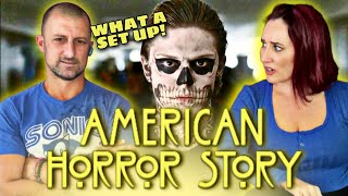 Couple FIGHTS during FIRST TIME watching American Horror Story | EVAN PETERS IS... - Ep 1 Reaction