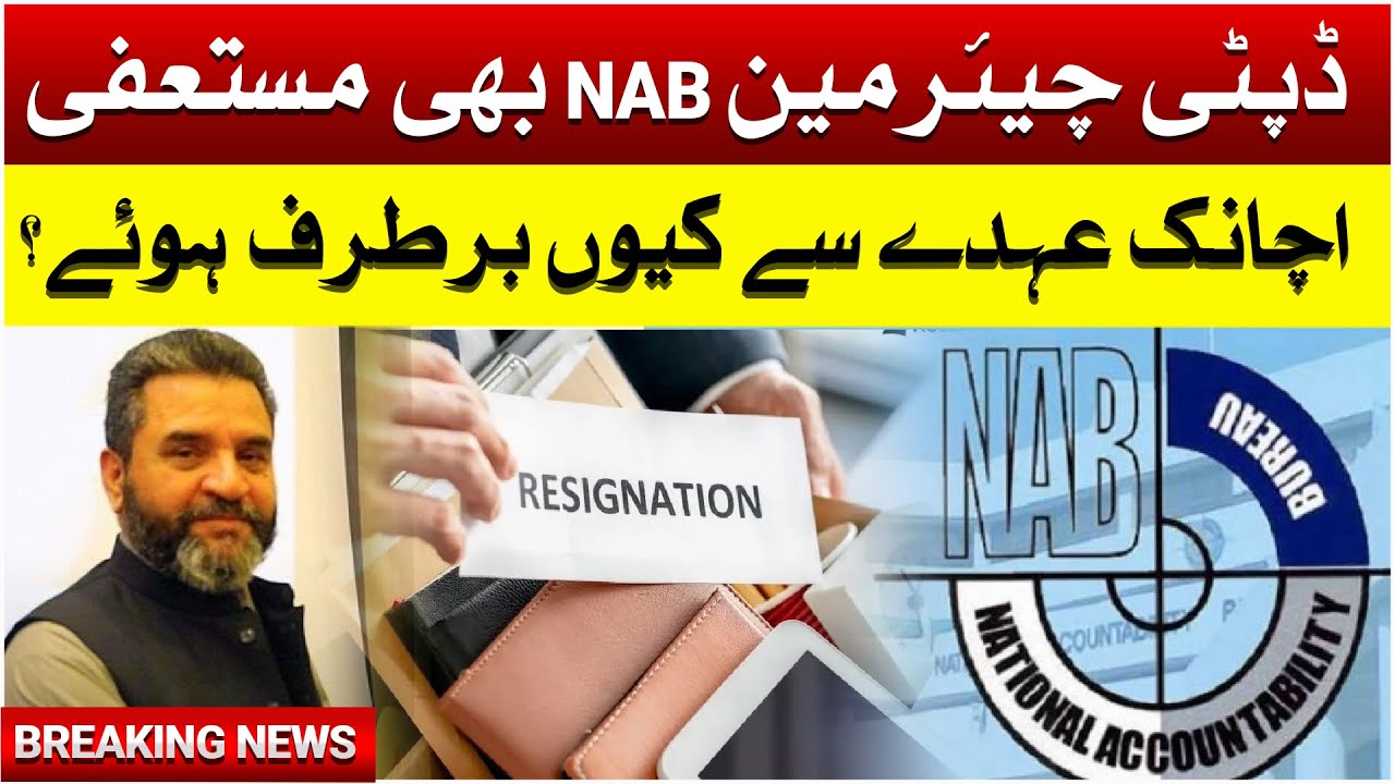 Deputy Chairman NAB Zahir Shah resigned