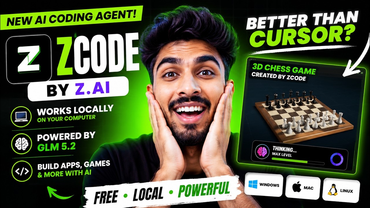 【ai★ai】 Zcode AI Review: The New Cursor Killer? 🤯 Built by Z.AI (GLM 5.2