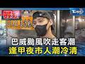 巴威颱風吹走客潮 逢甲夜市人潮冷清｜TVBS新聞 @TVBSNEWS01
