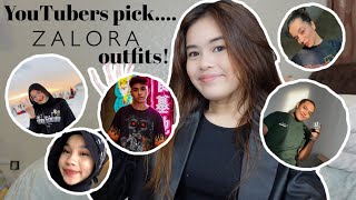 YOUTUBERS PICK MY OUTFITS FROM ZALORA!