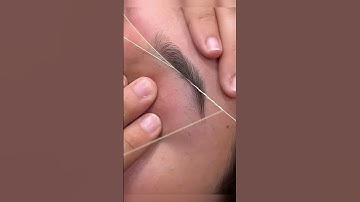 Eyebrow threading tutorial #eyebrowthreadingtutorial #eyebrows #shortvideo #shorts