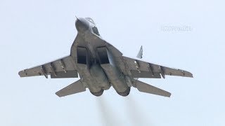 взлёт МиГ-29К и МиГ-29СМТ Кубинка 2019