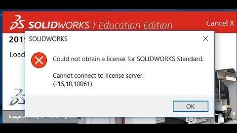 Solidworks Install Error Fix license (-15,10,10061)