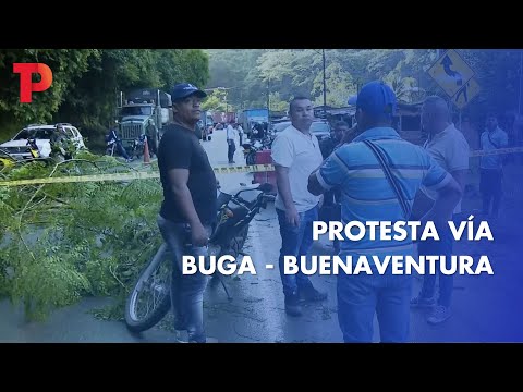Protesta vía Buga