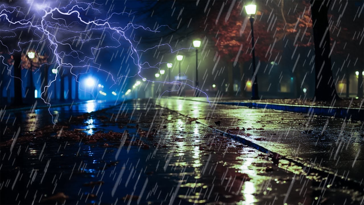Vence el insomnio en 5 minutos con una fuerte lluvia, truenos y un ...