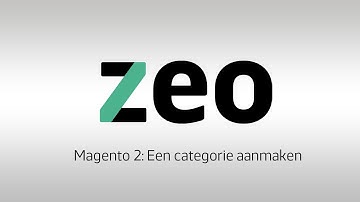 Magento 2: Een categorie aanmaken