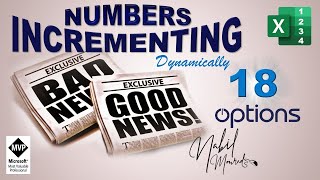 Numbering Records Dynamically in Excel… 18 Different Work Situations Numbering Groups Or Categories Of Data Records