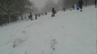 Sledging down the Downs